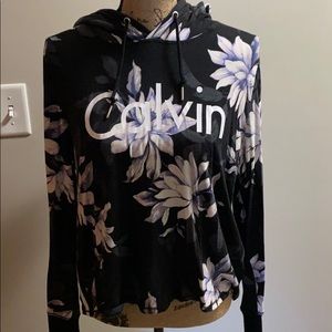 Floral Calvin Klein hoodie. Light weight